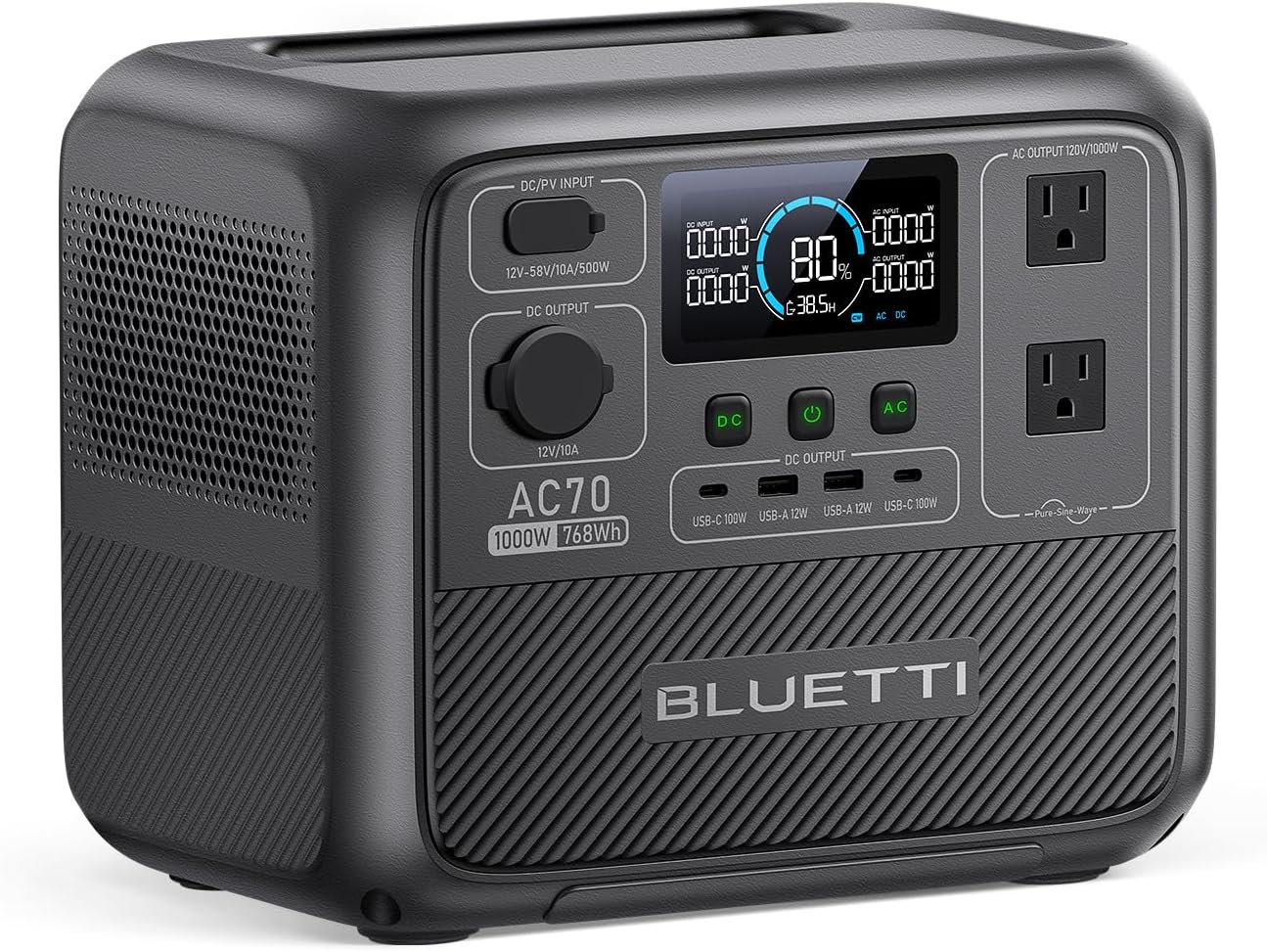 BLUETTI AC70 Portable Power Station